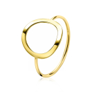 ZINZI Gold 14 Karat Gold Ring offen rund ZGR173
