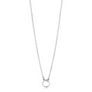ZINZI zlv. collier met open rondje