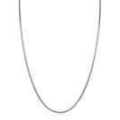 ZINZI zlv. slangen collier rond 2mm 42+3cm