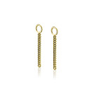 ZINZI silberne Ohrhänger gelb vergoldet Gourmet Kette 30mm ZICH1694G