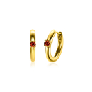 ZINZI zlv. oorringen gg.verg birthstones granaat cz