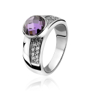 ZINZI silberner Ring violett ZIR766P