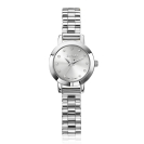 ZINZI Etoile Nuit Uhr 20 mm Silber Zifferblatt Silberfarbige Stahlgehäuse und Armband ZIW3102
