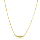 ZINZI vergoldete silberne Gliederkette mit großer Feder. Die Feder symbolisiert das Ausbreiten deiner Flügel und Freiheit. 40-45cm ZIC2644G