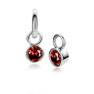 ZINZI zlv.oorbedels birthstones granaat cz
