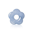 ZINZI hanger bloem 26mm l.blauw kunststof GRATIS