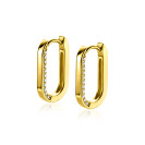 ZINZI * zlv. klapcreolen gg.verg. ovaal zirc.20x2.5mm