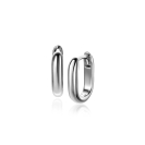 14,5mm ZINZI Silber Creolen in ovaler Form mit runder Röhre 3mm breit ZIO2603