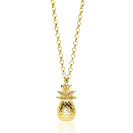 ZINZI silberne Kette gelb vergoldet Ananas 42-45cm ZIC1699G