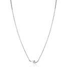 ZINZI zlv. collier slagmodel met zirconia