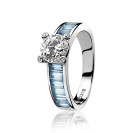 ZINZI silberner Ring blau ZIR775B