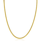 ZINZI zlv. collier gg.verg.platte slang 2.5mm 43+2mm