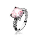 ZINZI silberner Ring rosa ZIR937R