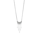 ZINZI zlv. collier halve maan zirc. en 5 staafjes  45cm