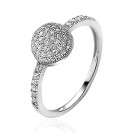 ZINZI silberner Luxusring mit 8 mm Kugelform, komplett besetzt mit weißen Zirkonia ZIR1113