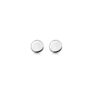 ZINZI silberne Ohrstecker glatt rund 6mm ZIO1376