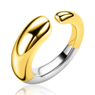 ZINZI zlv. ring gg.verg.afl.organische vorm open mt50