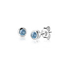 ZINZI zlv.oorknopjes birthstones topaas cz