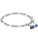 ZINZI zlv. armband met kapittelstokje lapis lazili