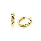 ZINZI zlv. oorringen gg.verg. golfjes glad en zirc.