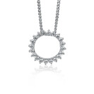 ZINZI silberner Anhänger Sonne  weiß 18mm ZIH1883