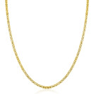 ZINZI zlv. collier gg.verg.koningsschakel mass.2mm