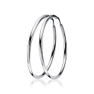 ZINZI silberne Kreolen 35 x 2mm glatt ZIO435