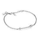 Zinzi silbernes Fantasie Armband  weiß 17-20cm ZIA1064