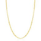 ZINZI zlv. collier gg.verg. massief geslepen anker