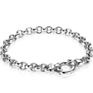 ZINZI silbernes Jasseron-Armband 6,5mm breit ZIA1729