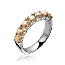 ZINZI silberner Ring champagner ZIR1000C