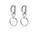 ZINZI silberne Ohrhänger offen rund 11mm ZICH1748