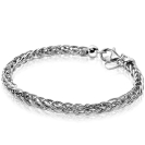 ZINZI silbernes Armband vossenstaart 5mm breit 19cm ZIA2214