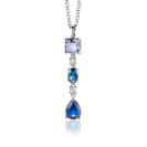 ZINZI zlv. hanger blauw tinten en zirconia's