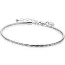 ZINZI zlv. slangen armband rond 2mm