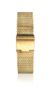 Zinzi Stahl Mesh Uhrenarmband goldfarben 14mm LADYBAND13