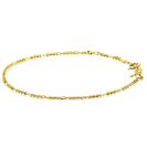 ZINZI Gold 14 Karat Gold Figaro Armband 1,5mm breit  ZGA294