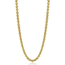 ZINZI Silberkette 45 cm in 14 Karat Gelbgold mit runden Gliedern 5 mm breit ZIC2239G