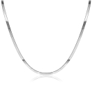 ZINZI zlv. collier plat slang 3.5mm 45cm