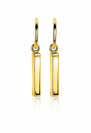 ZINZI silberne Ohrstecker in 14K gelb vergoldet mit Stab 26mm ZIO2099G