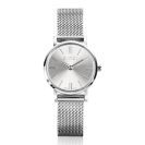 Zinzi horloge Mini rond silver w.plt zilver/mesh band