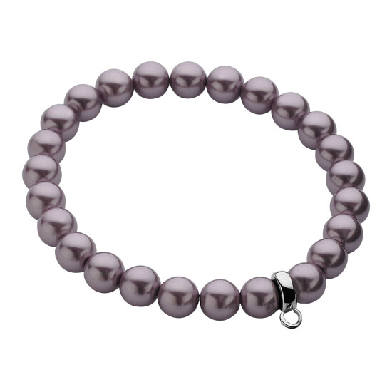 Zinzi Charms StretchArmband one-size violette Perle CH-A20P