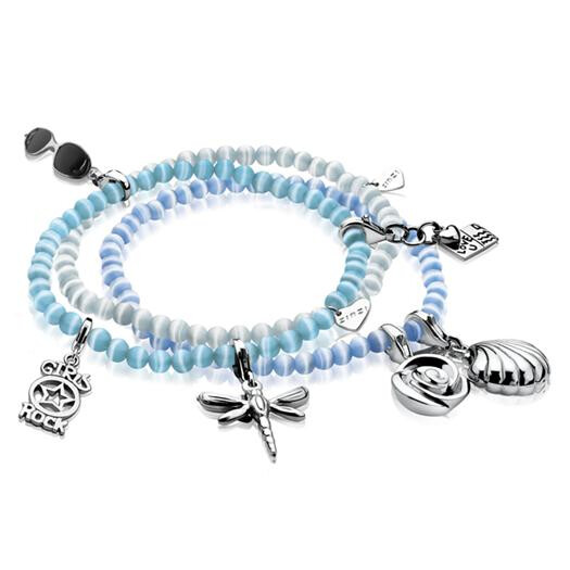 Zinzi Charms Stretch Armband one-size türkis CH-A25T