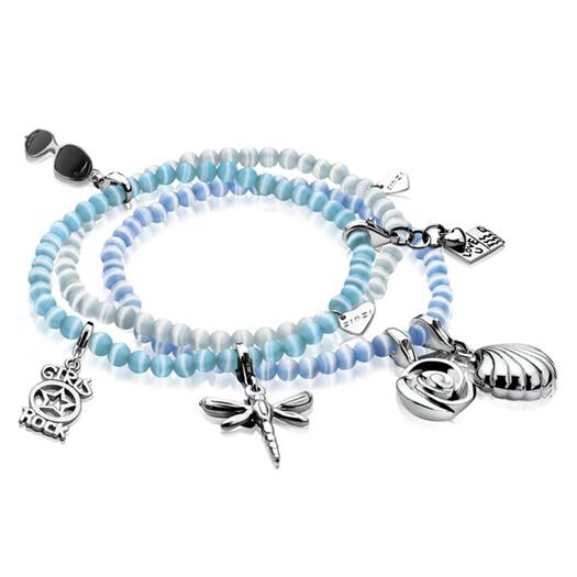 Zinzi Charms Stretch Armband one-size grau CH-A25G