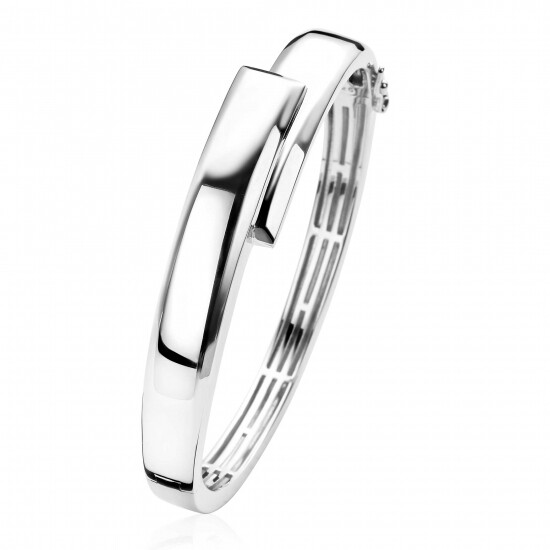 Mart Visser by ZINZI silberner enger Armreif glatt 12mm MVA16