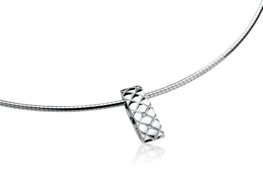 ZINZI DIAMONDS silberner Anhänger Diamant weiß ZDH48