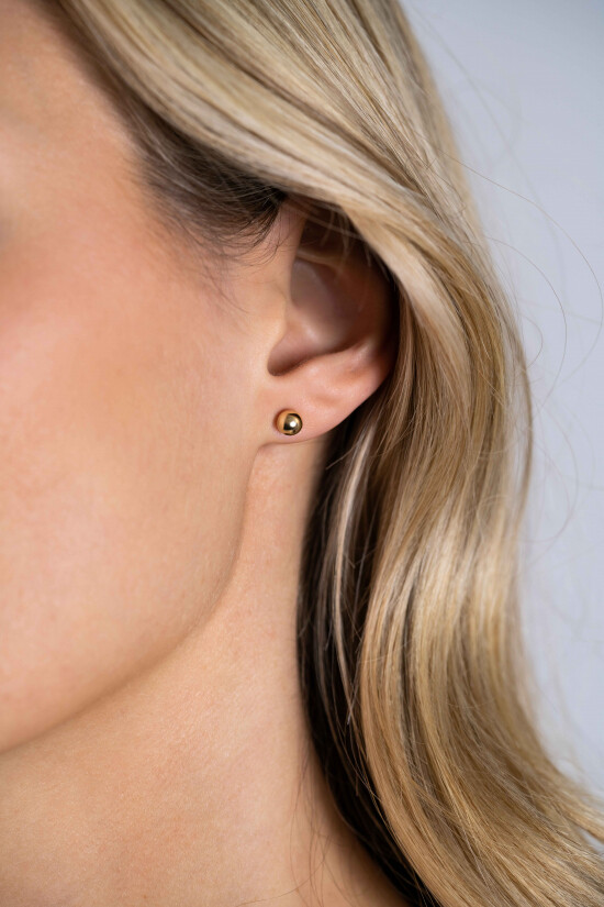 ZINZI GOLD oorknopje bol 5mm