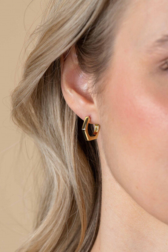 ZINZI GOLD klapcreolen zeskant 17,5 x 2,7mm