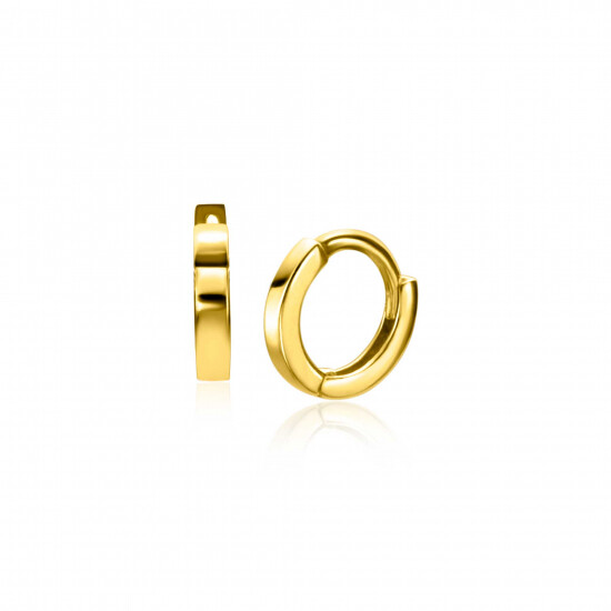 ZINZI GOLD oorcreolen glad 8x1.3mm