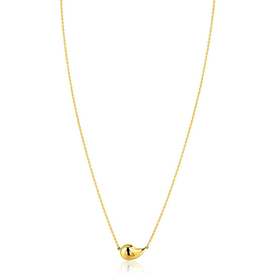 ZINZI GOLD collier met druppelvorm hanger